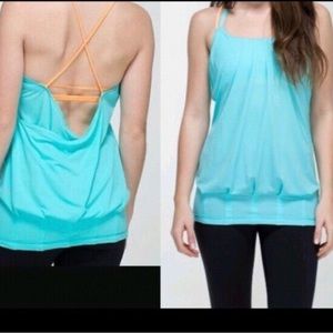 Lululemon flow and go backless top size8